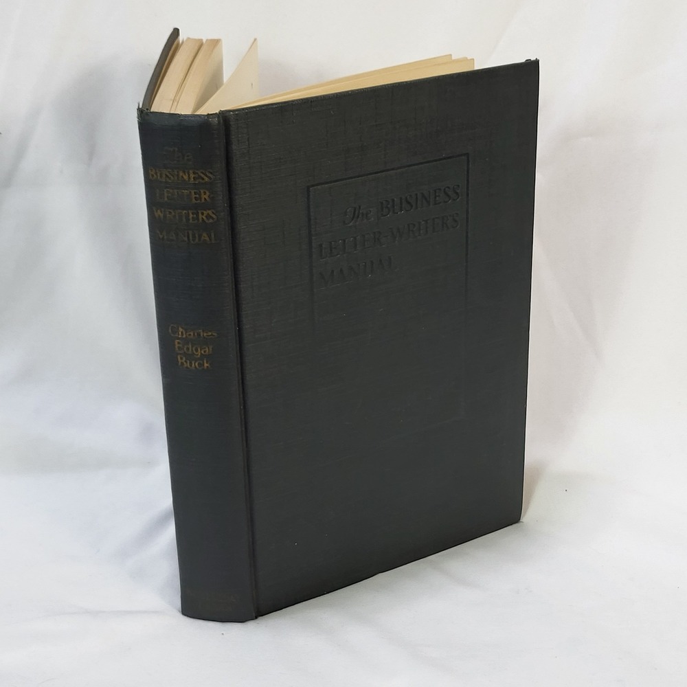 1930 The Business Letter-Writer's Manual Charles Edgar Buck 6th Ed Doubleday